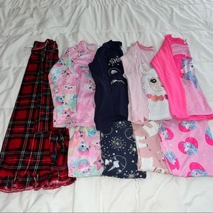 Lot of Girls Pajamas/pjs The Children’s Place size M (7/8)
